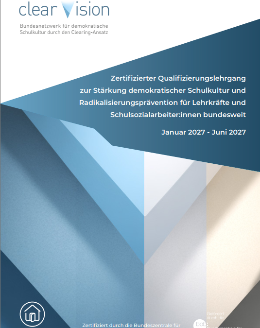 Anmeldung für Qualifizierungslehrgang 2027 eröffnet!